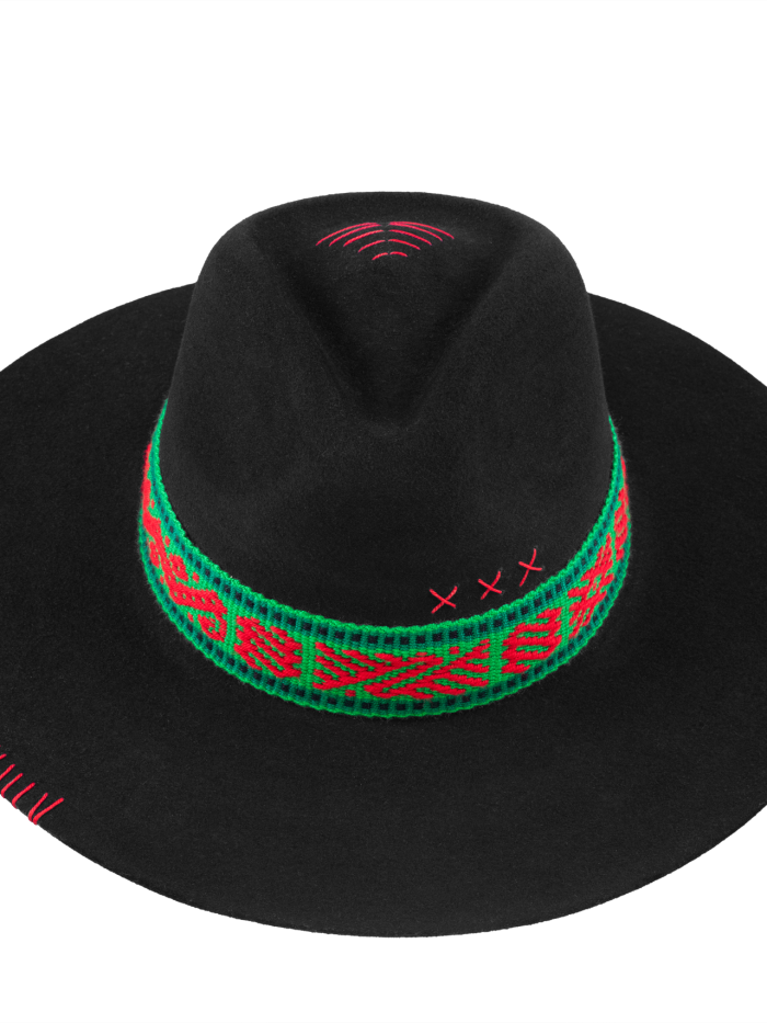 Sombrero Montana Ala 10 Fieltro Tejido Kamsá Talla XL 60